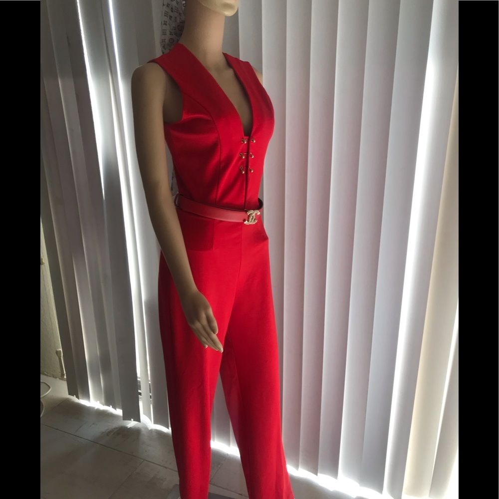 Bright red stretchy jumper Small new  XOXO - Picture 5 of 11